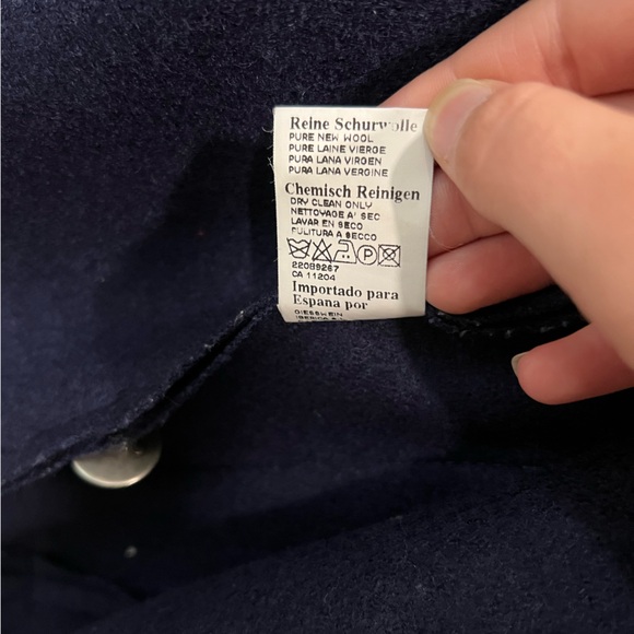 Vintage Geiger Collections Austria Wool Coat Navy Jacket - Picture 9 of 9